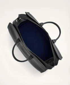 Pebbled Leather Duffel Bag