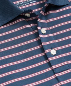 Performance Series BB#1 Striped Polo Shirt