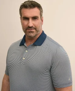 Performance Series Big & Tall Microstripe Polo Shirt