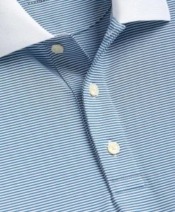 Performance Series Micro Stripe Jersey Polo Shirt