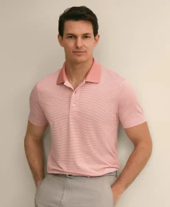 Performance Series Micro Stripe Jersey Polo Shirt