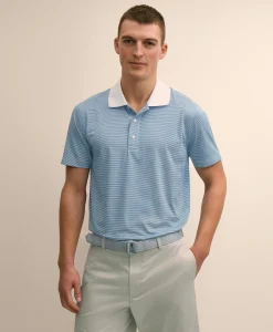 Performance Series Micro Stripe Jersey Polo Shirt