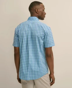 Performance Series Stretch Polo Button-Down Collar, Tartan Sport Shirt