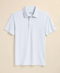 Performance Series Vintage Bird Motif Polo Shirt