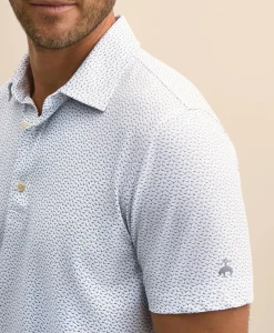 Performance Series Vintage Bird Motif Polo Shirt