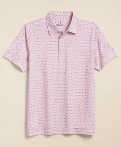 Performance Series Vintage Scallop Motif Polo Shirt