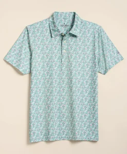 Performance Series Vintage Tropical Motif Polo Shirt