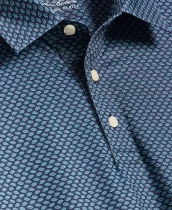 Performance Series Vintage Umbrella Motif Polo Shirt