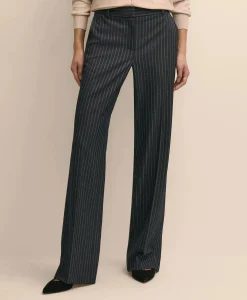 Pinstripe Flare Trouser