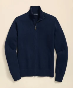 3-Ply Cashmere Full-Zip Cardigan