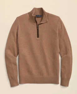 3-Ply Cashmere Quarter-Zip Sweater