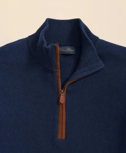 3-Ply Cashmere Quarter-Zip Sweater