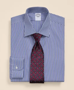 Pure Supima® Cotton Ainsley Collar, Striped Dress Shirt