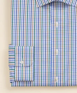 Pure Supima® Cotton Ainsley Collar, Check Dress Shirt