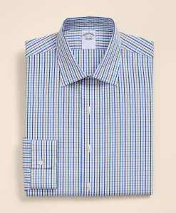 Pure Supima® Cotton Ainsley Collar, Check Dress Shirt