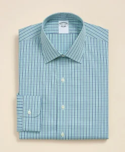 Pure Supima® Cotton Ainsley Collar, Check Dress Shirt