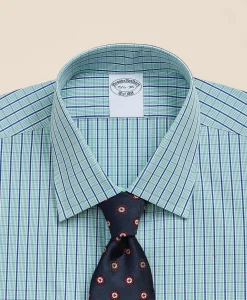 Pure Supima® Cotton Ainsley Collar, Check Dress Shirt