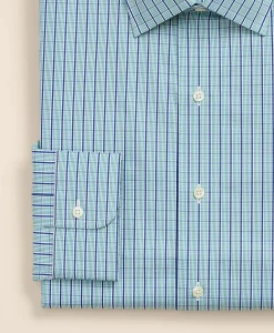 Pure Supima® Cotton Ainsley Collar, Check Dress Shirt