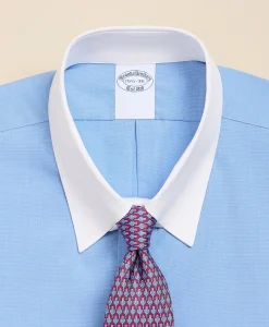 Pure Supima® Cotton Regular-Finish Tab Collar, Dress Shirt