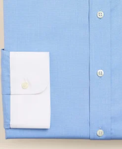 Pure Supima® Cotton Regular-Finish Tab Collar, Dress Shirt