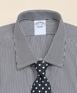 Pure Supima® Cotton Regular-Finish Ainsley Collar, Mini-Stripe Dress Shirt