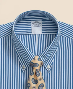 Pure Supima® Cotton Regular-Finish Polo Button Down Collar, Candy Stripe Dress Shirt