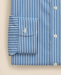 Pure Supima® Cotton Regular-Finish Polo Button Down Collar, Candy Stripe Dress Shirt