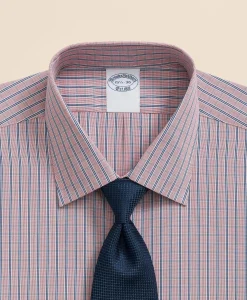 Pure Supima® Cotton Regular-Finish Ainsley Collar, Ground Check Dress Shirt