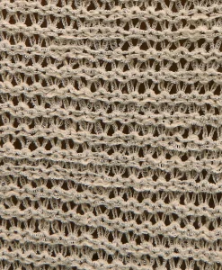 Relaxed Cotton Blend Short-Sleeve Shimmer Sweater