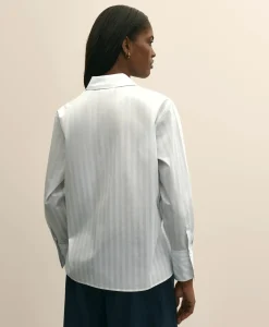 Relaxed Cotton Striped Shirt