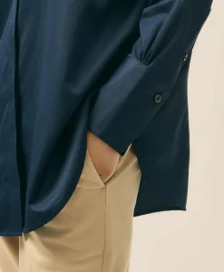 Relaxed Shirt in Supima® Cotton Sateen