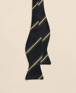 Rep Stripe Silk Bow Tie