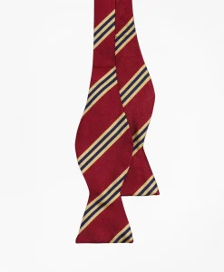 Silk BB#1 Rep Striped Bow Tie