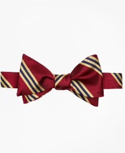 Silk BB#1 Rep Striped Bow Tie