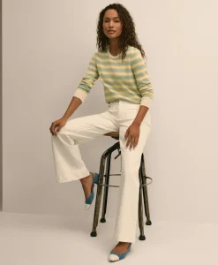 Silk Blend Relaxed Stripe Sweater