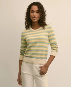 Silk Blend Relaxed Stripe Sweater