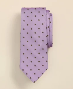 Silk-Cotton Dot Tie