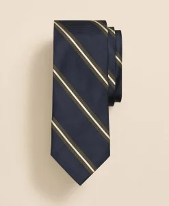 Silk Frame Striped Tie