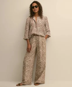 Silk Habotai Floral Blouse
