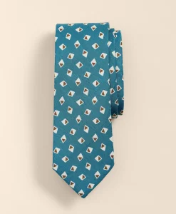 Silk-Linen Diamond Tie