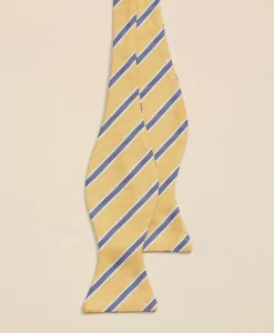 Silk Oxford-Weave BB#2 Rep Stripe Bow Tie