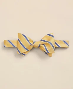 Silk Oxford-Weave BB#2 Rep Stripe Bow Tie