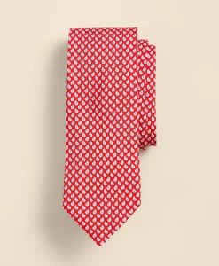 Silk Pine Foulard Tie