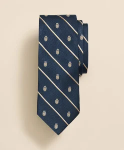 Silk Sidewheeler Striped Tie