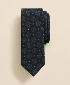 Silk Tossed Medallion Tie