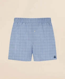 Slim Fit Cotton Broadcloth Check Boxers