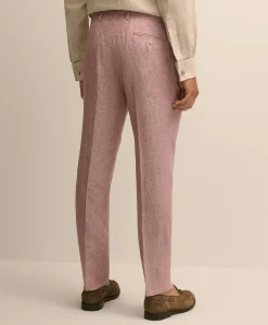 Slim Fit Linen Suit Pants