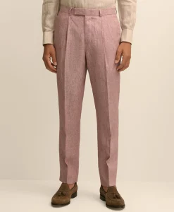 Slim Fit Linen Suit Pants