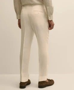 Slim Fit Linen Suit Pants