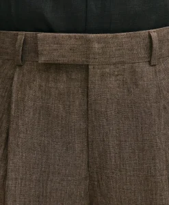 Slim Fit Linen Suit Pants